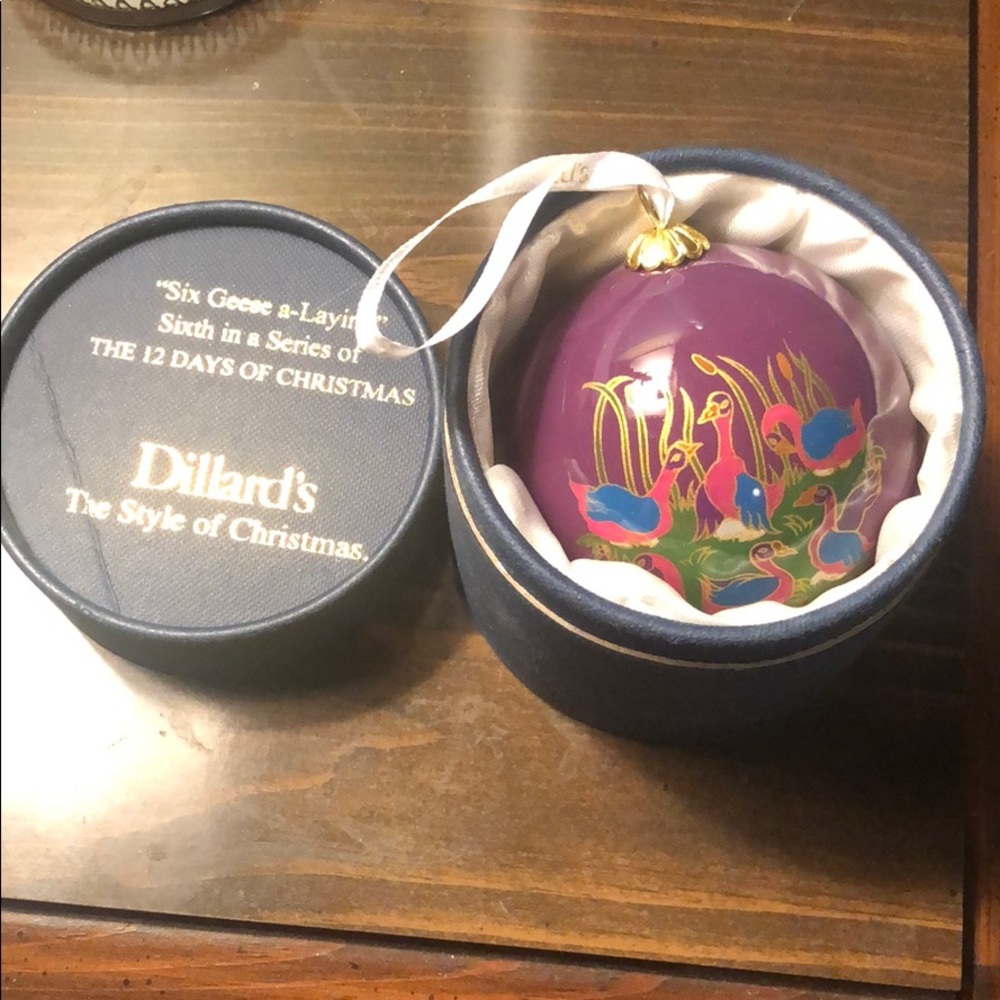 Six Geese a-Laying 12 Days of Christmas Ornament